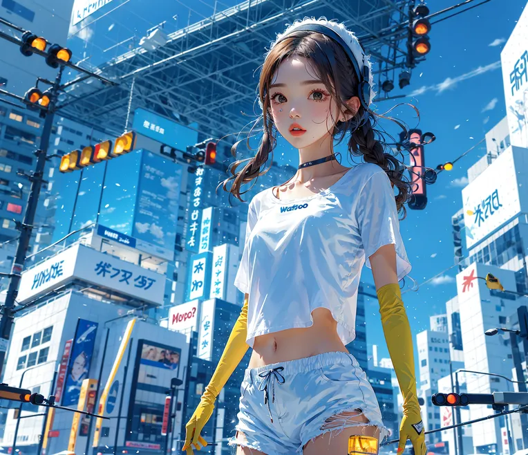 CGI style,Anime Scene,Girl,LoRA,SD 1.5