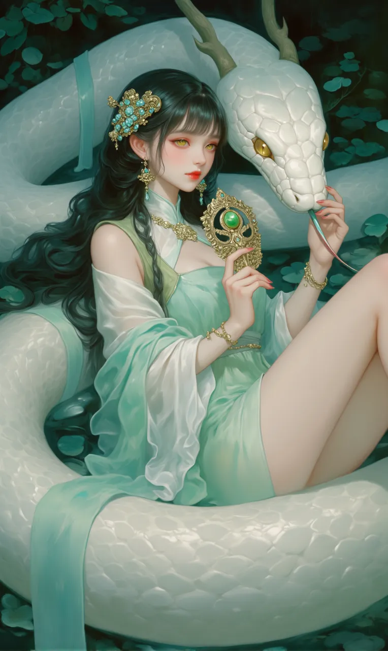 Traditional Painting Media,Girl,LoRA,FLUX.1