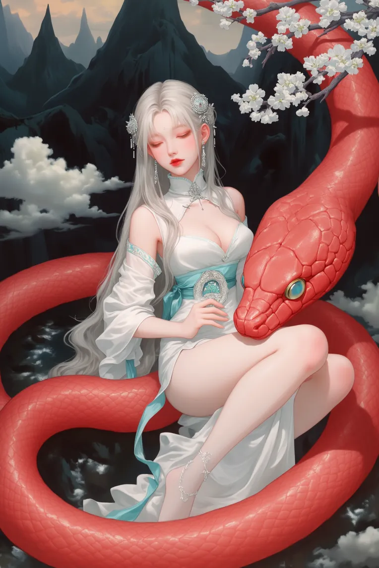 Traditional Painting Media,Girl,LoRA,FLUX.1