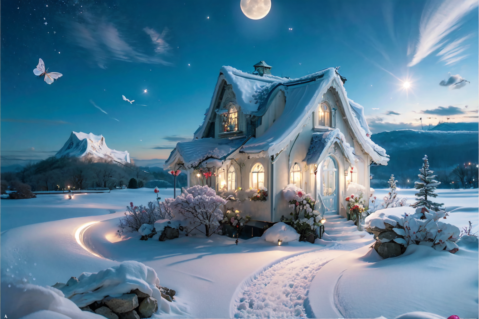 AI绘画-AWPortrait-雪中穿林听松涛-AI绘图-LiblibAI