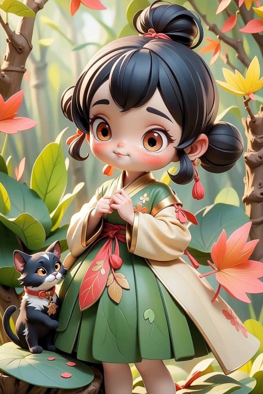 AI绘画-IP DESIGN | 3D可爱化模型-水云澈-AI绘图-LiblibAI