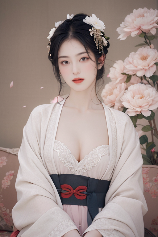 Ancient painting style realistic model