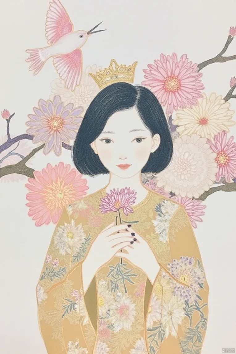 Flat Illustration,Girl,Style Boost,LoRA,FLUX.1