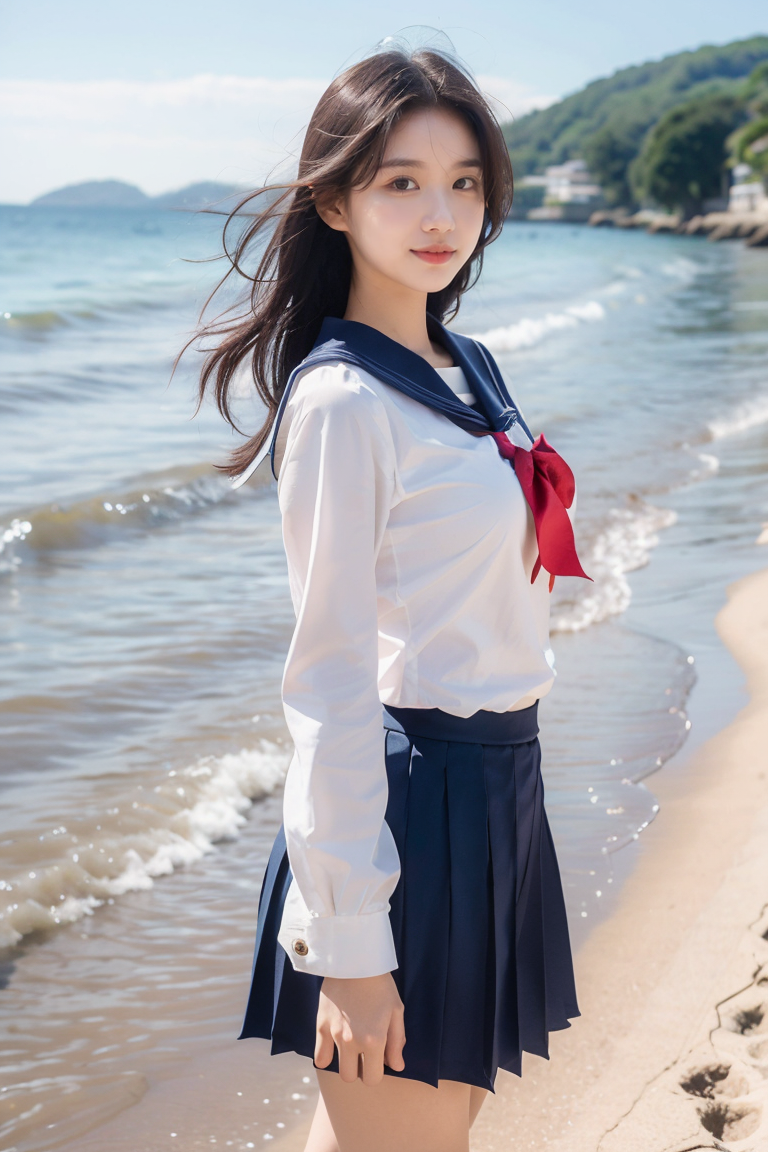 Asian beauty face model 4 v1
