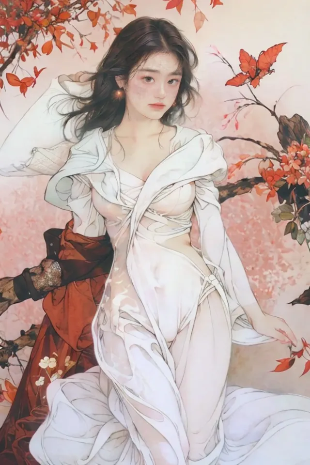Chinese Style,Traditional Painting Media,Girl,LoRA,SD 1.5