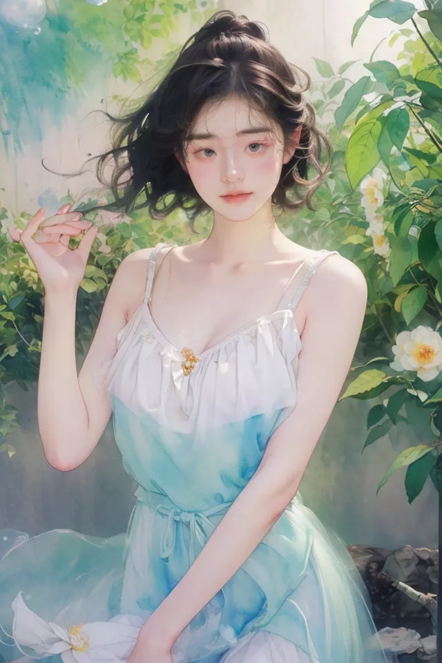 Chinese Style,Traditional Painting Media,Girl,Checkpoint,SD 1.5