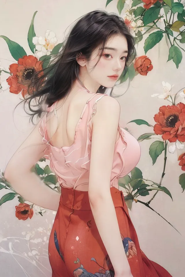Chinese Style,Traditional Painting Media,Girl,Checkpoint,SD 1.5