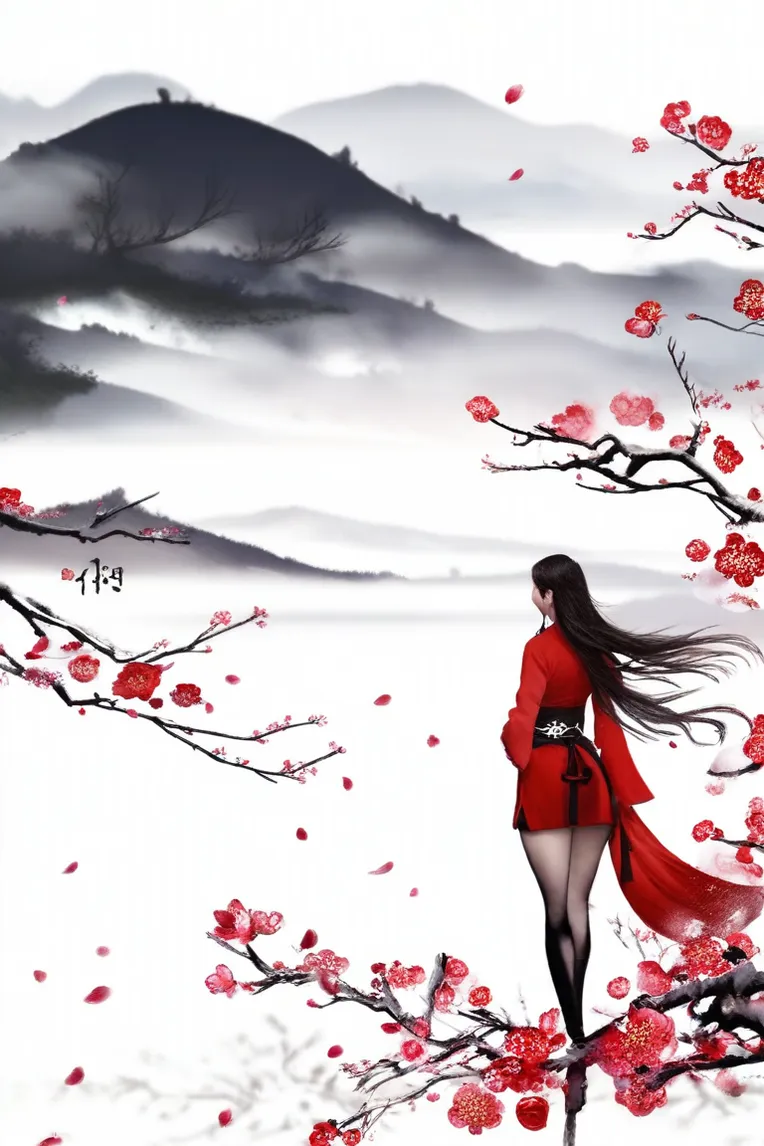 Realistic,Traditional Painting Media,Girl,LoRA,HunyuanDiT v1.2
