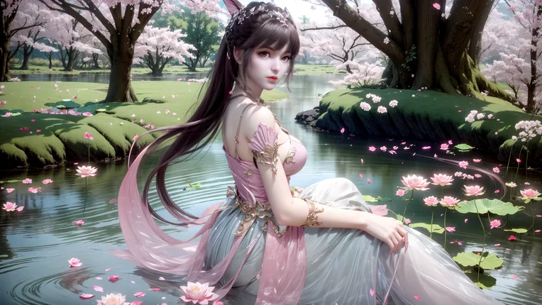 CGI style,Anime Character,Girl,LoRA,SD 1.5