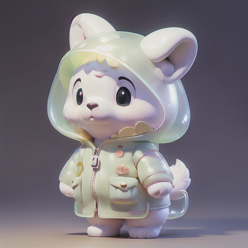 AI绘画-IP DESIGN | 3D可爱化模型-Aquarius Blue🌙-AI绘图-LiblibAI