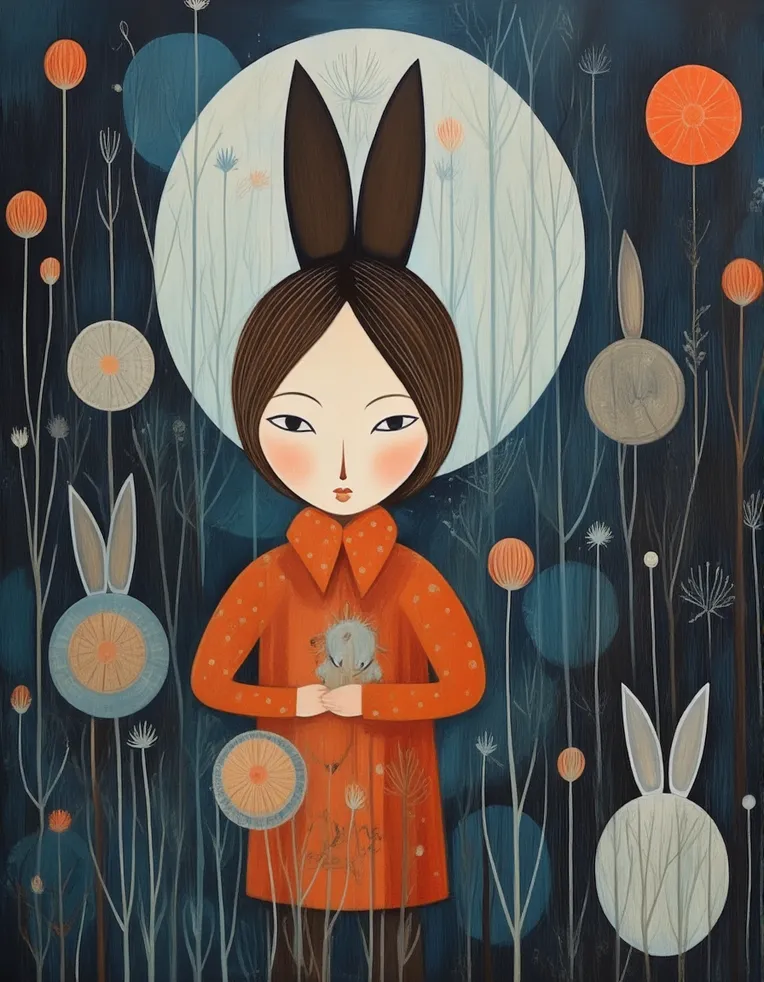 Classic Painting,Kids' Illustration,Girl,LoRA,FLUX.1