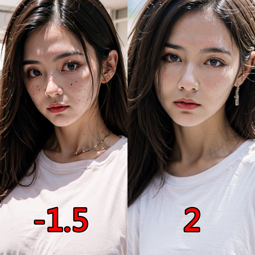 Mole and freckle control slider 1