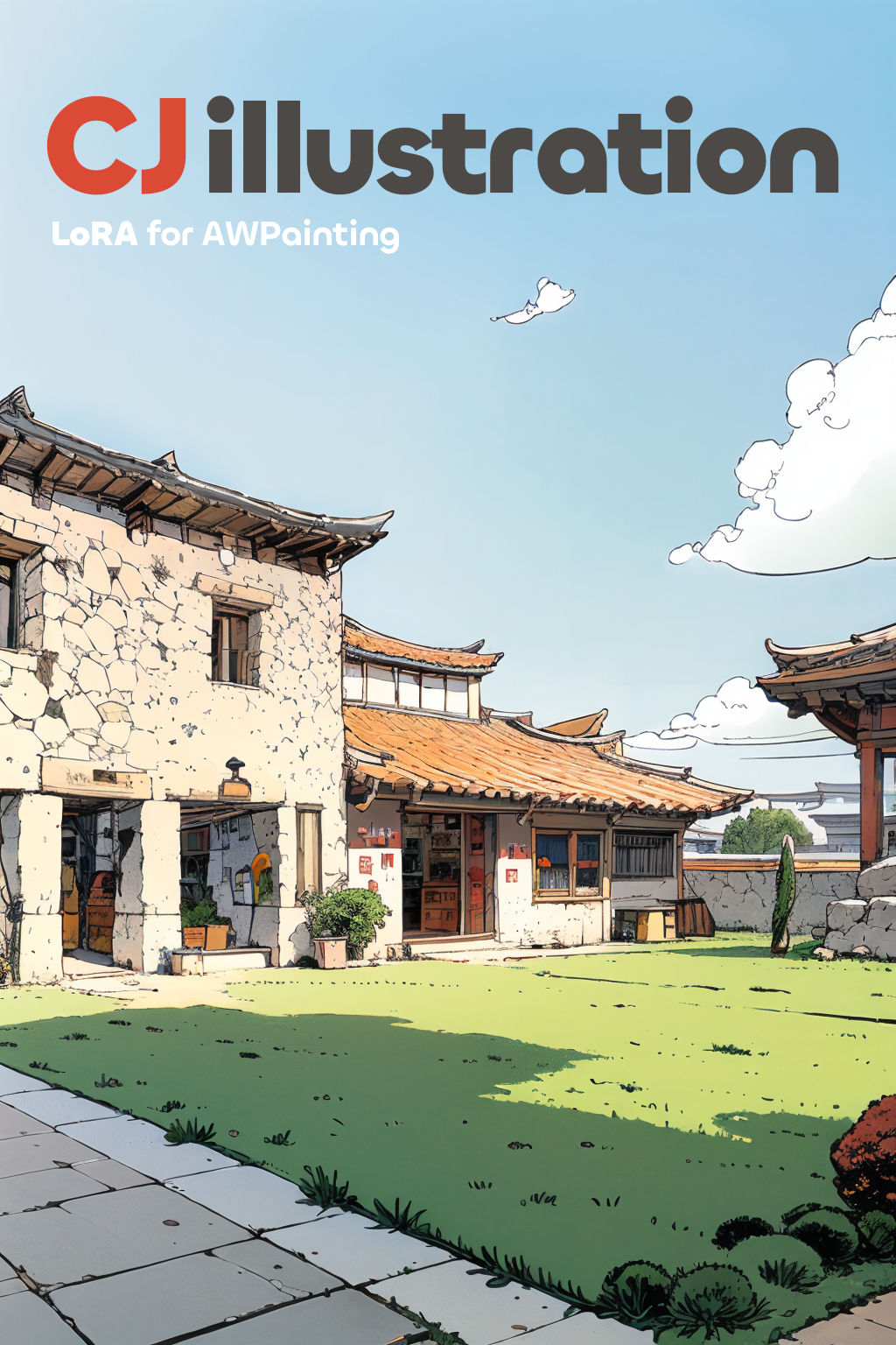 Moebius line drawing landscape illustration | CJ_illustration v1.0