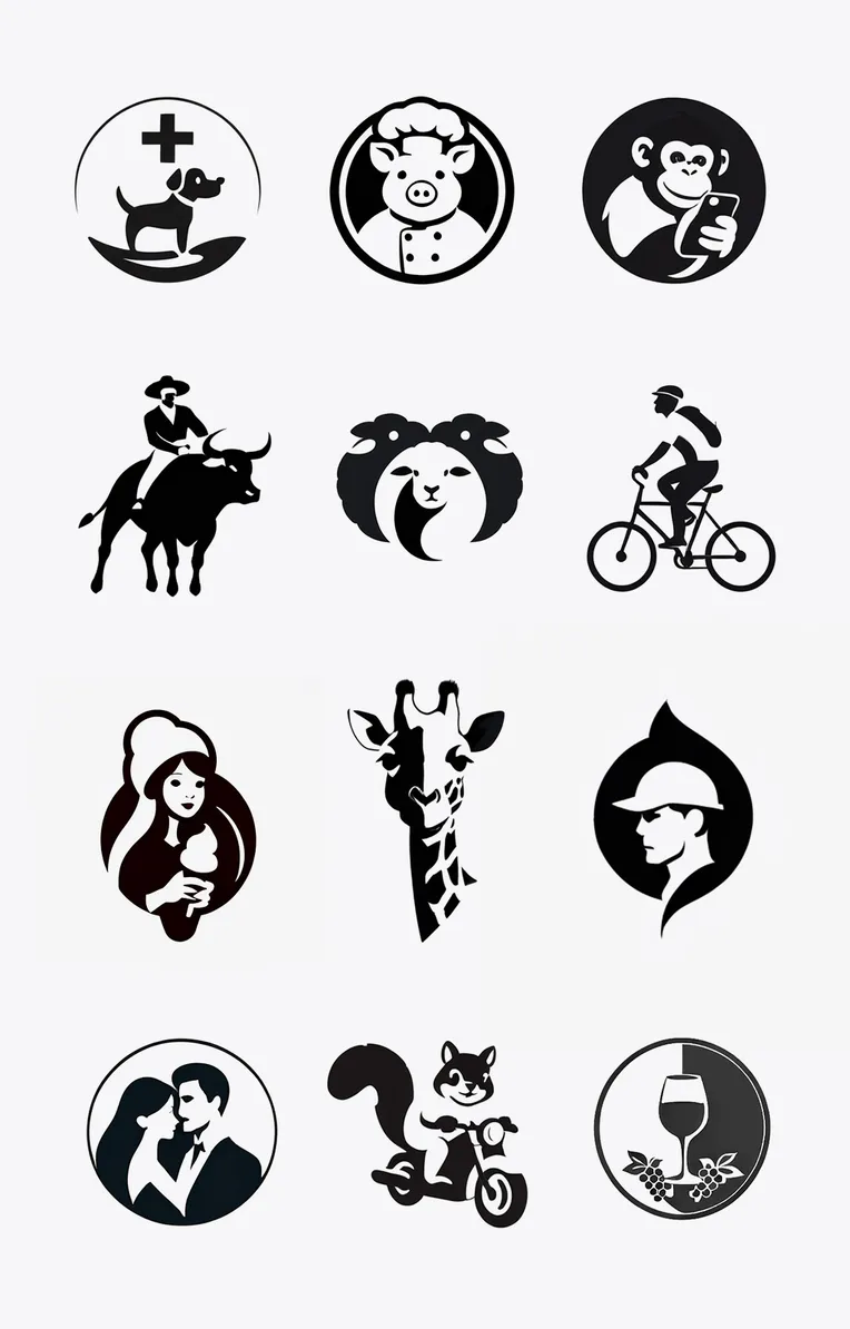 Flat,Logo design,Style Boost,LoRA,SDXL