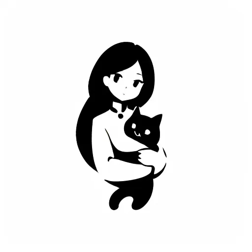 Flat,Logo design,Girl,LoRA,SD 1.5