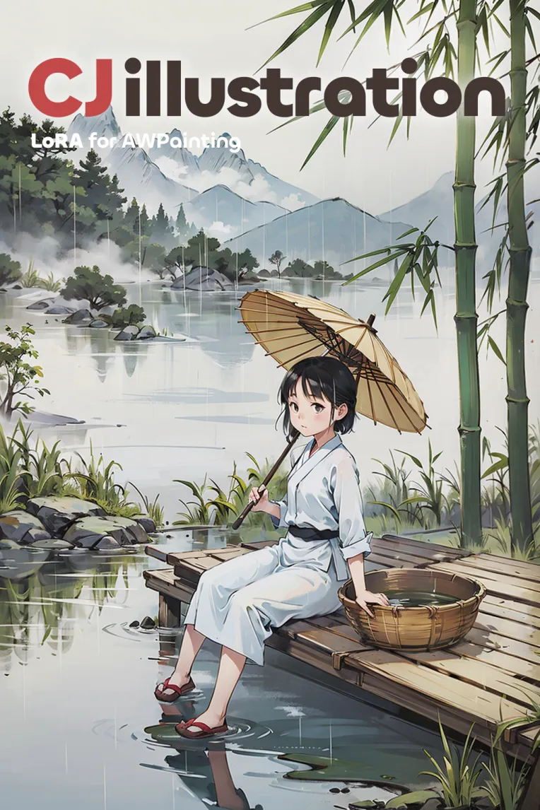 Chinese Style,Traditional Painting Media,Girl,LoRA,SD 1.5