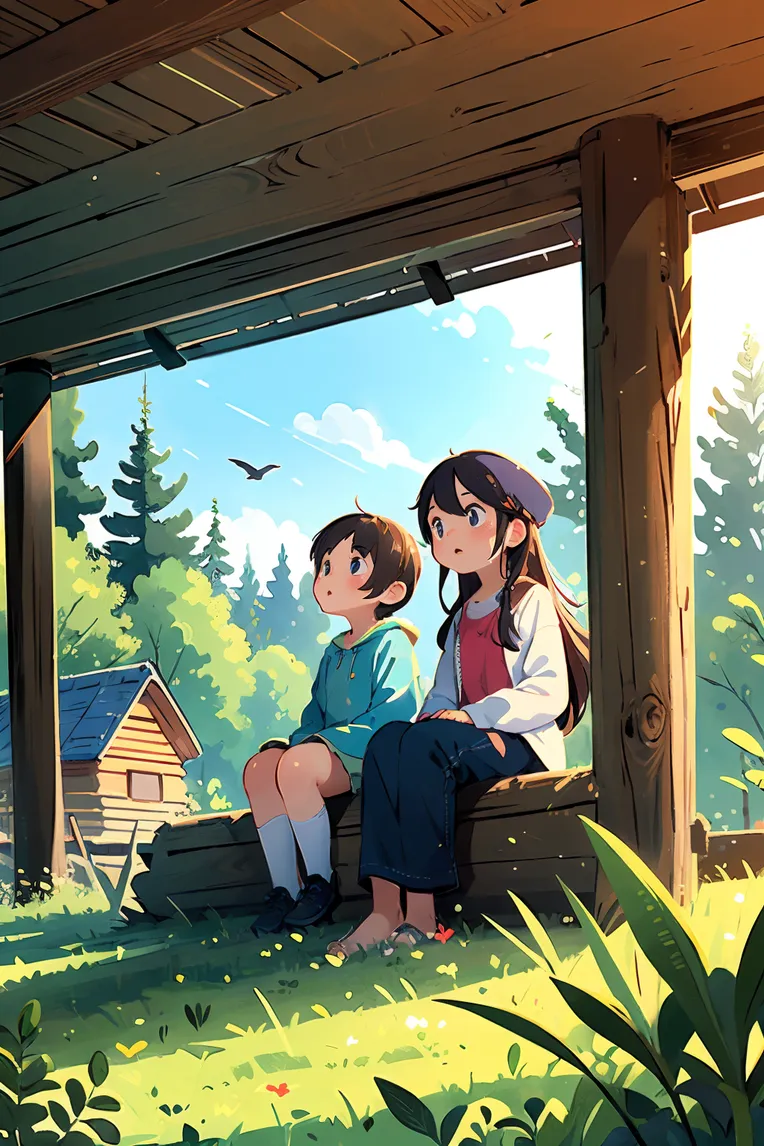 Hand-Drawn,Kids' Illustration,Girl,LoRA,SD 1.5