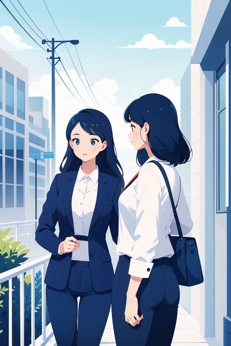 Flat,Flat Illustration,Girl,LoRA,SD 1.5