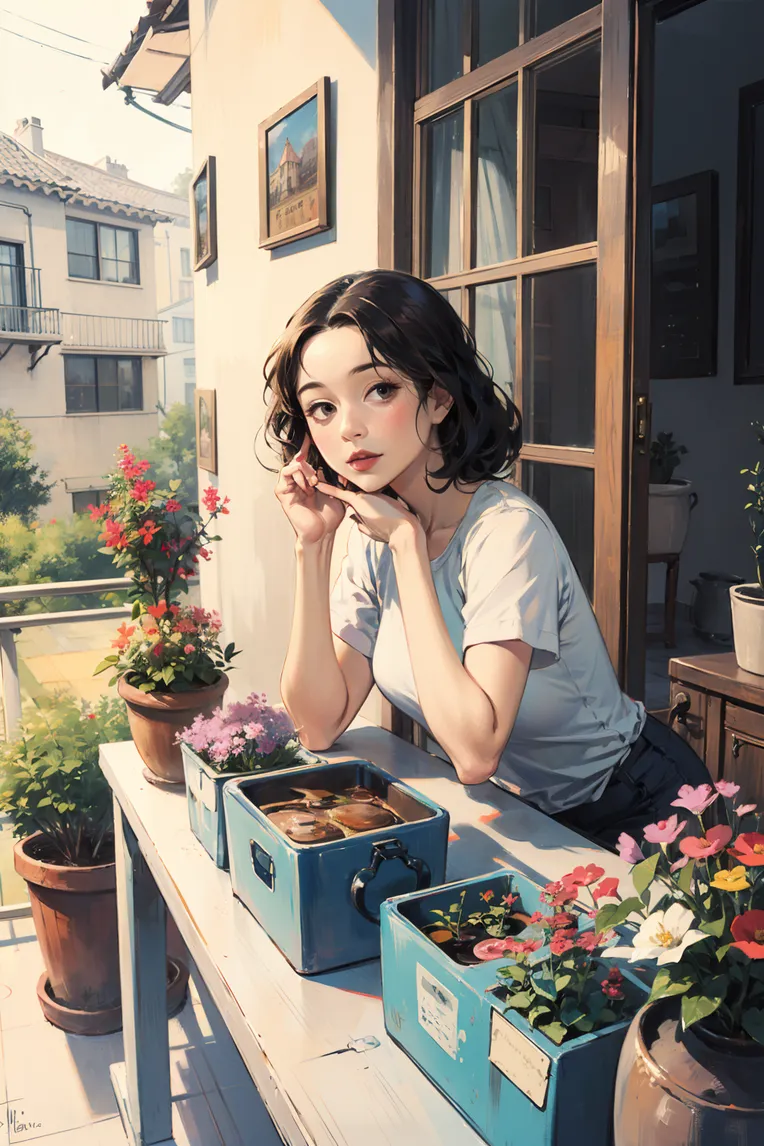 Anime Style,Hand-Drawn,Girl,LoRA,SD 1.5