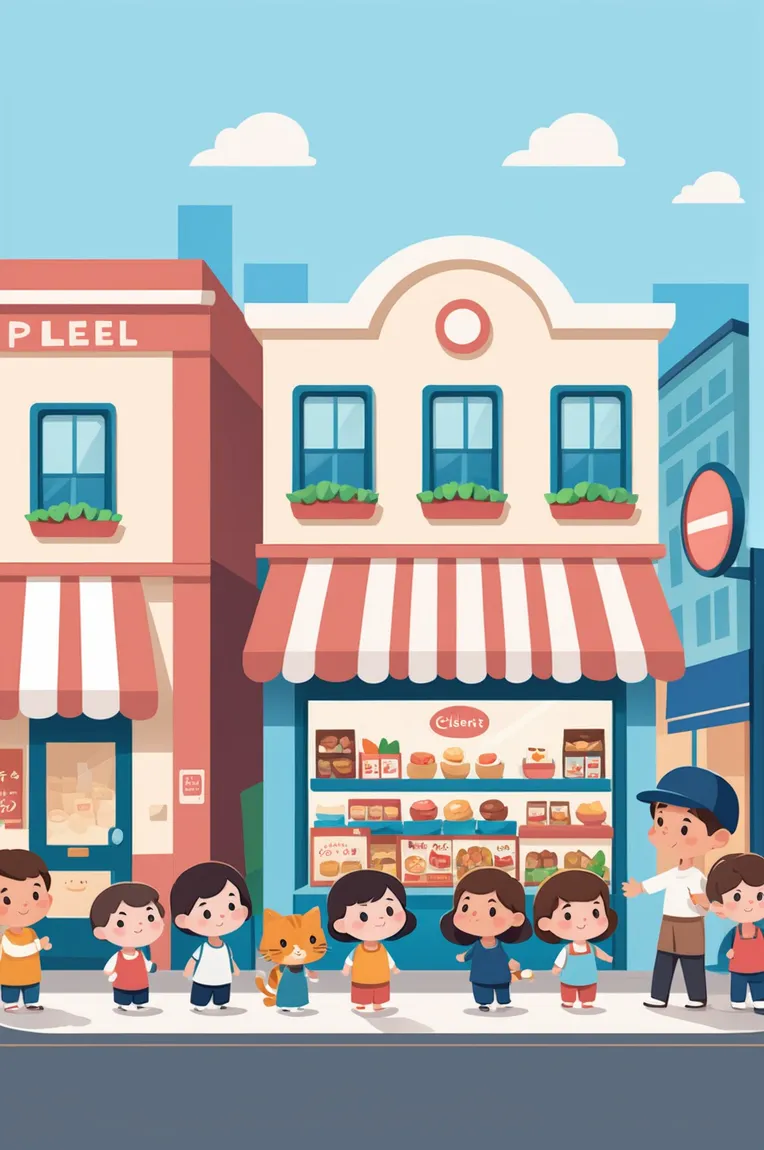 Flat,Flat Illustration,Girl,LoRA,SDXL