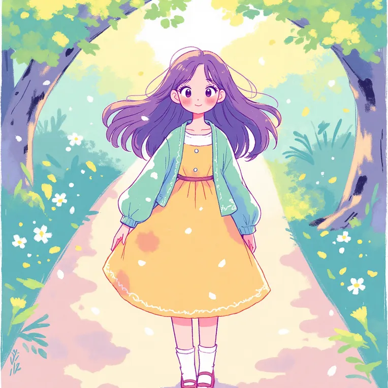 Anime Style,Girl,Element Boost,LoRA,FLUX.1