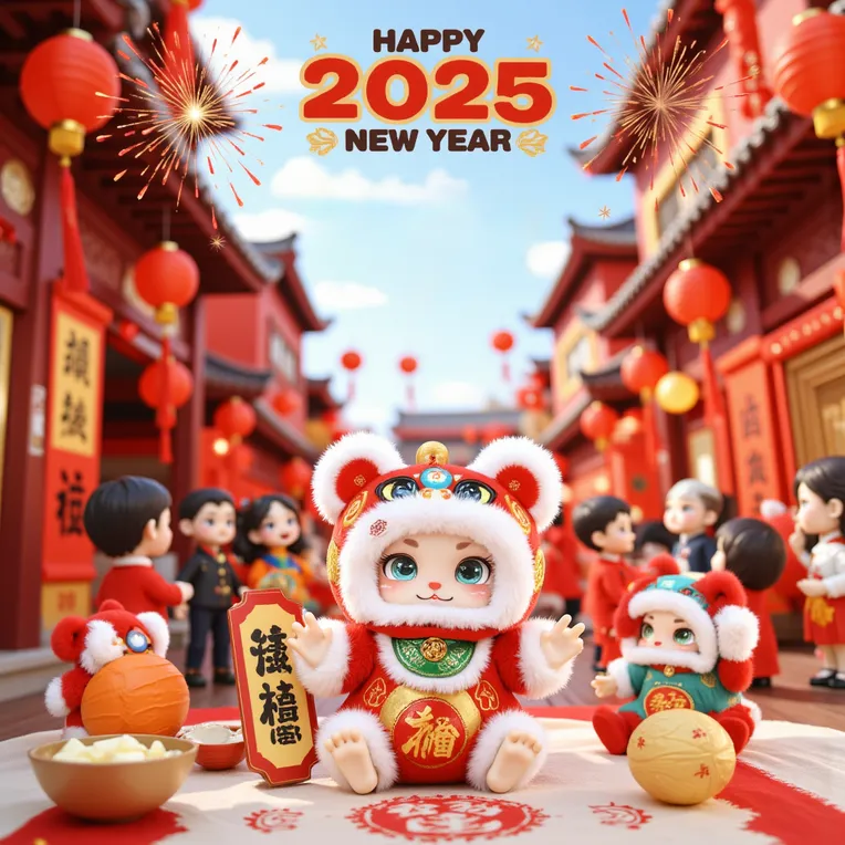 K潮流AI_Flux.1_| LOKIKI happy new year Style_新年系列-LoRA-katana