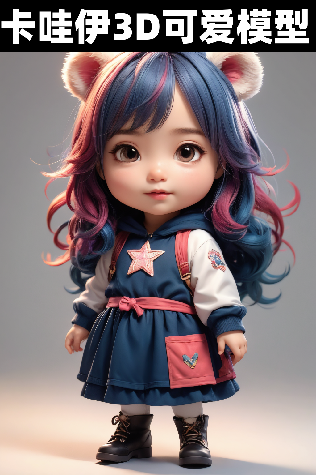 Kawaii 3D big head