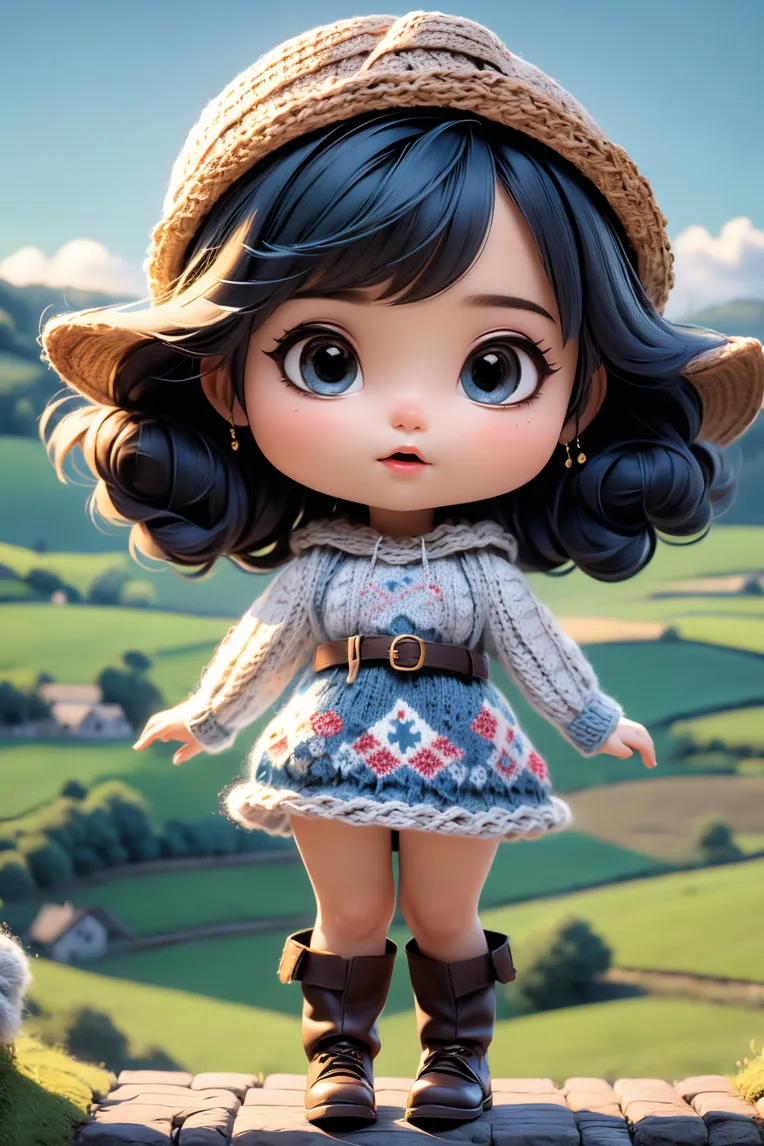 Cartoon style,Digital Painting Media,Girl,Checkpoint,SD 1.5