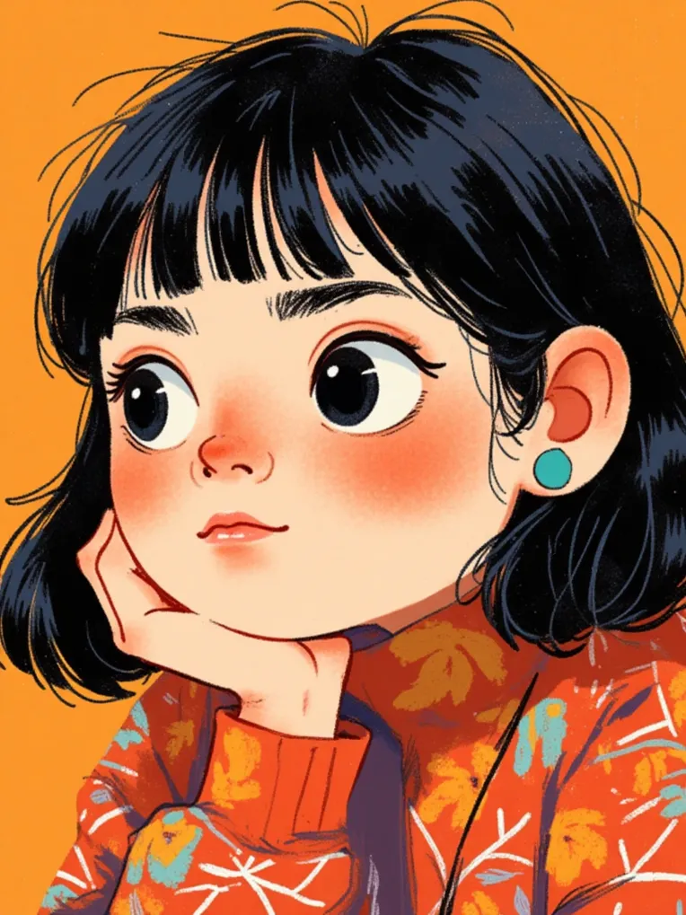 Kids' Illustration,Girl,Style Boost,LoRA,FLUX.1