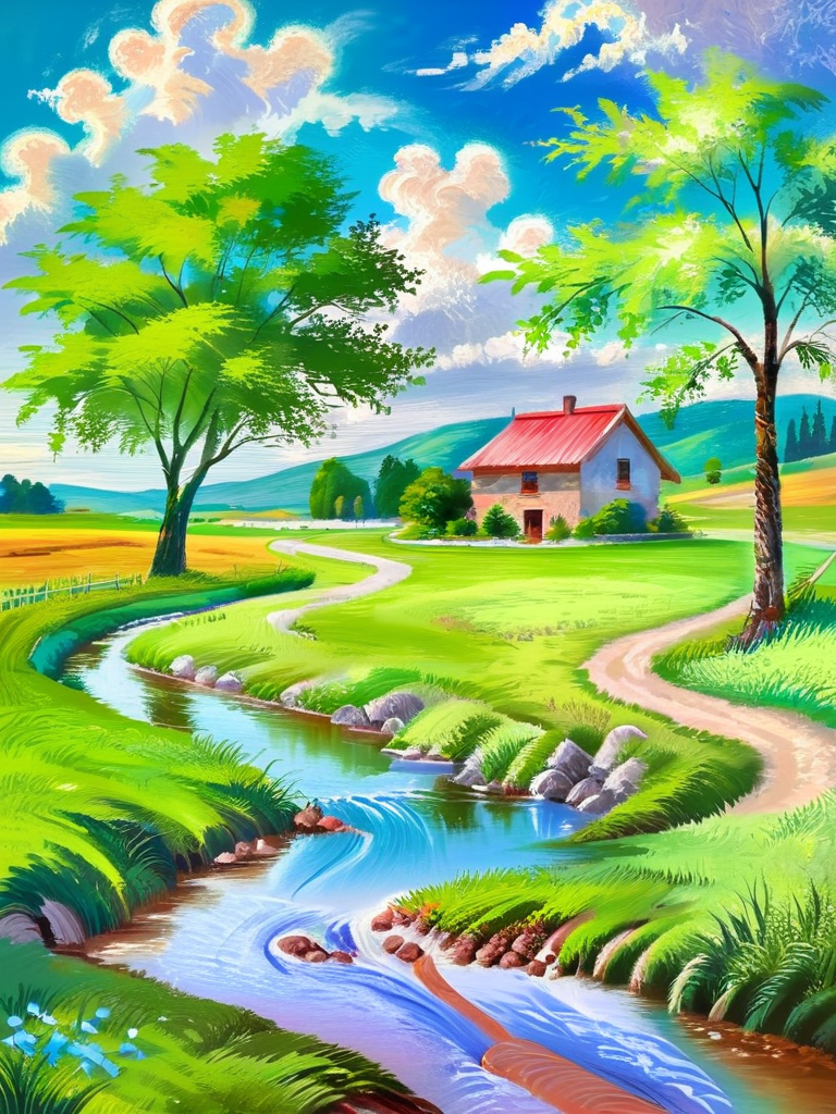 油彩画[模写] 油画棒质感模型-LoRA-Mango-Shakker