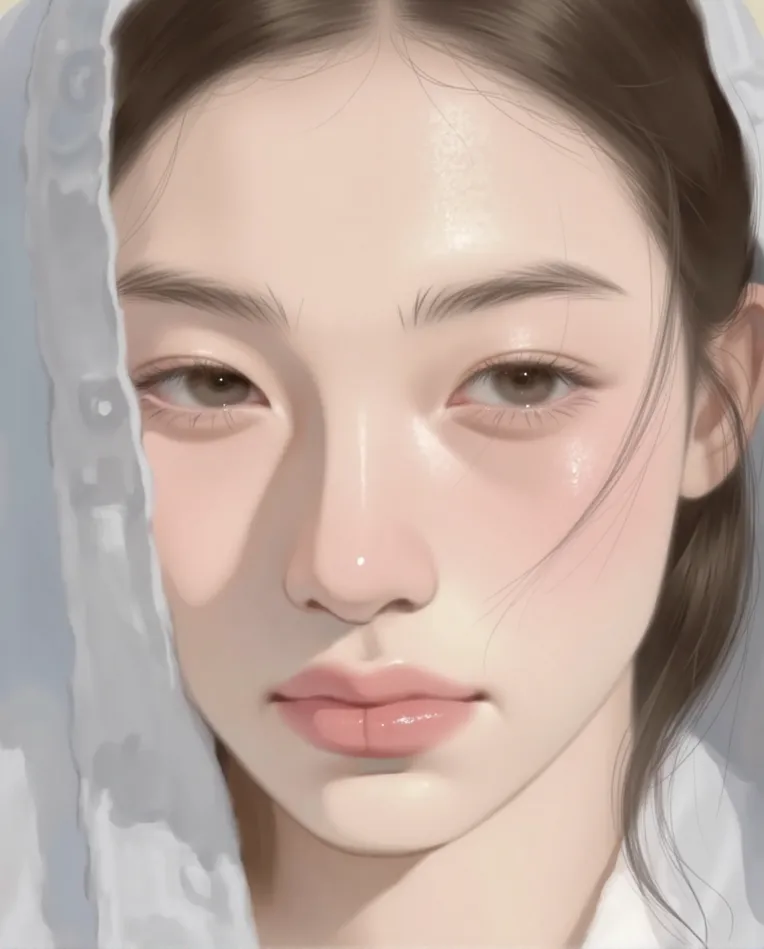 Flat Illustration,Girl,Physical/Facial feature,LoRA,FLUX.1