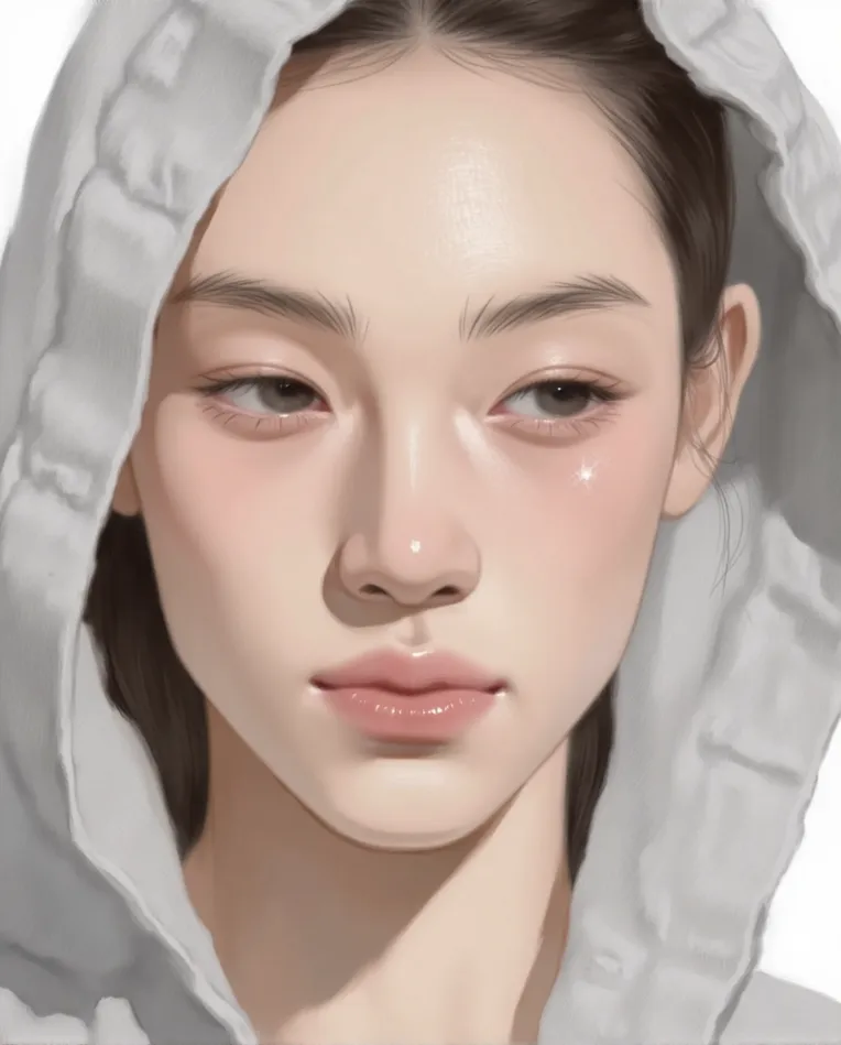 Flat Illustration,Girl,Physical/Facial feature,LoRA,FLUX.1