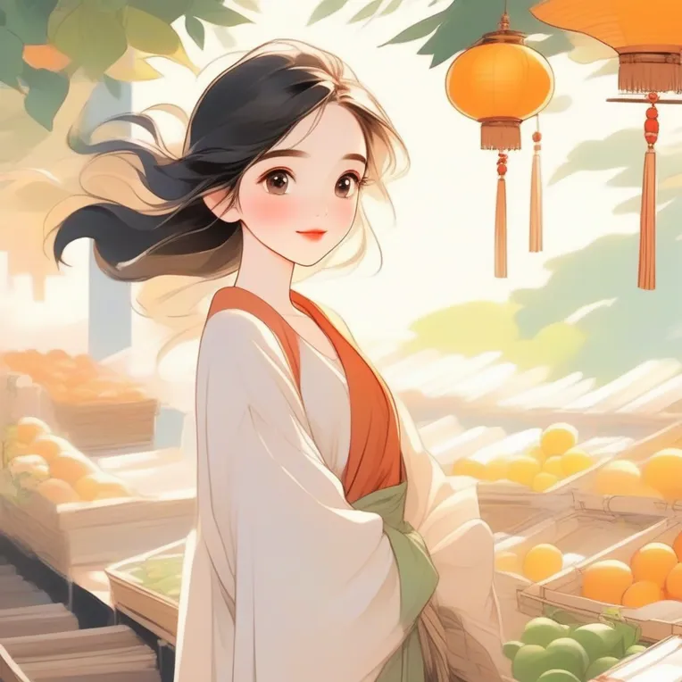 Traditional Painting Media,Girl,Style Boost,LoRA,SDXL