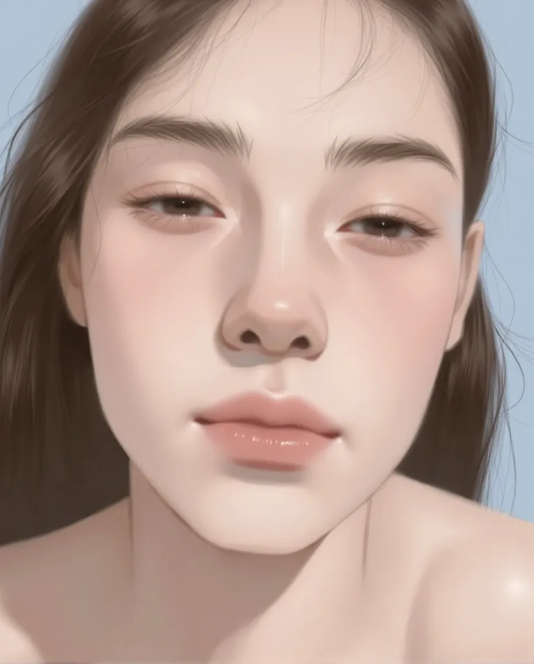 Flat Illustration,Girl,Physical/Facial feature,LoRA,FLUX.1