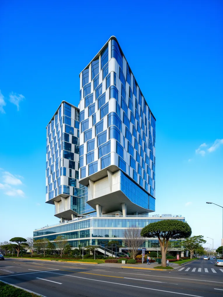 Multiple-story office building 4-PLUX-LoRA-Architecture888-Shakker