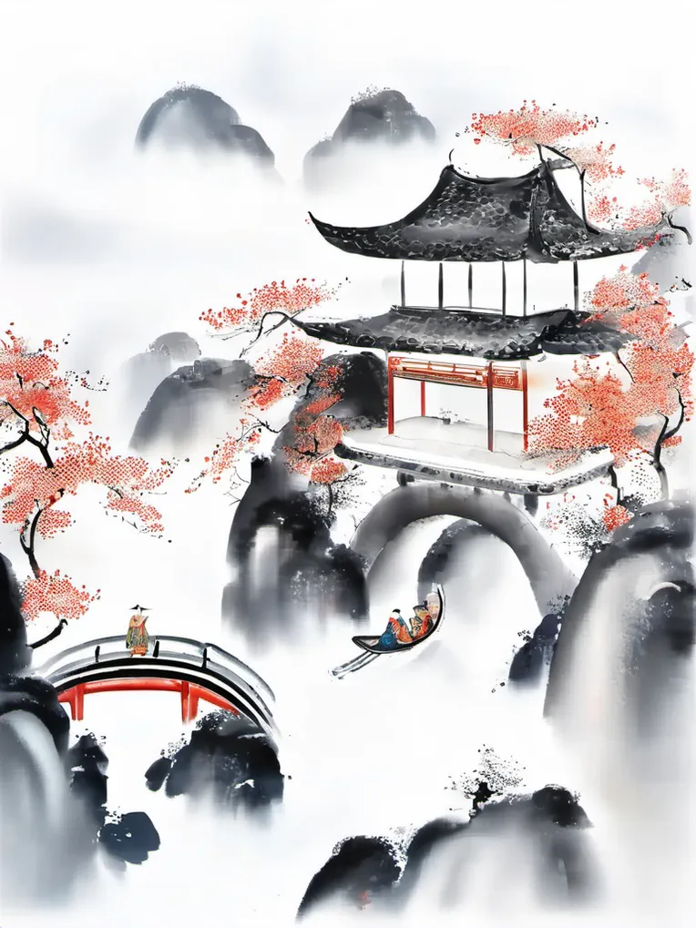 Illustration,Chinese Style,Girl,LoRA,SDXL