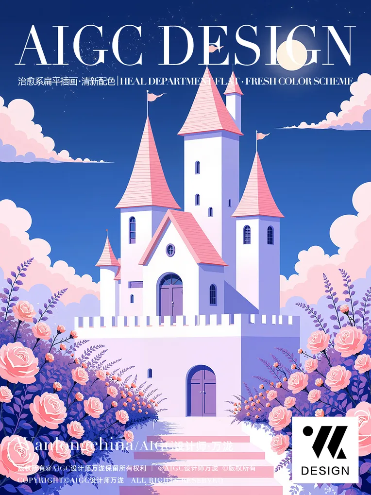 Flat Illustration,Building,Style Boost,LoRA,FLUX.1