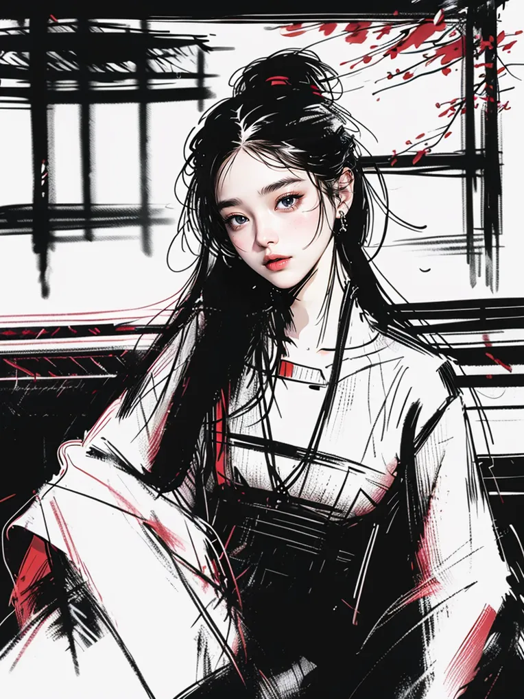 Traditional Painting Media,Girl,Style Boost,LoRA,SD 1.5