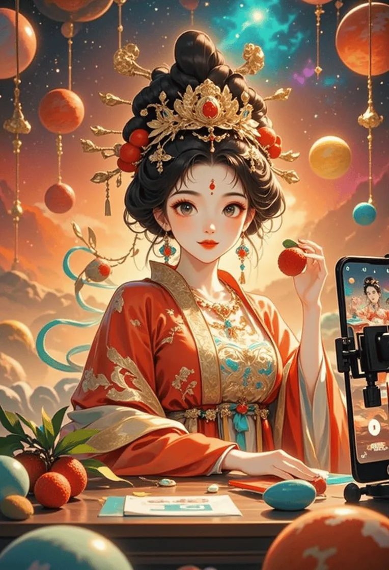 Traditional Painting Media,Girl,Style Boost,LoRA,FLUX.1