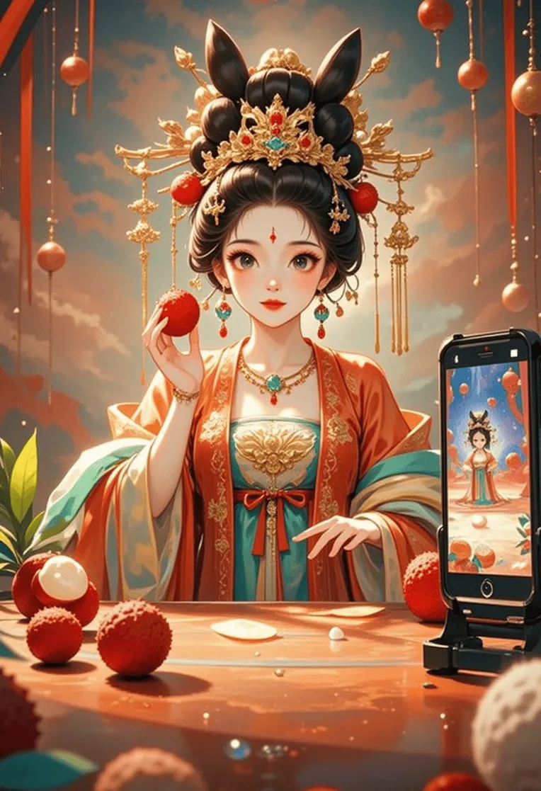 Traditional Painting Media,Girl,Style Boost,LoRA,FLUX.1