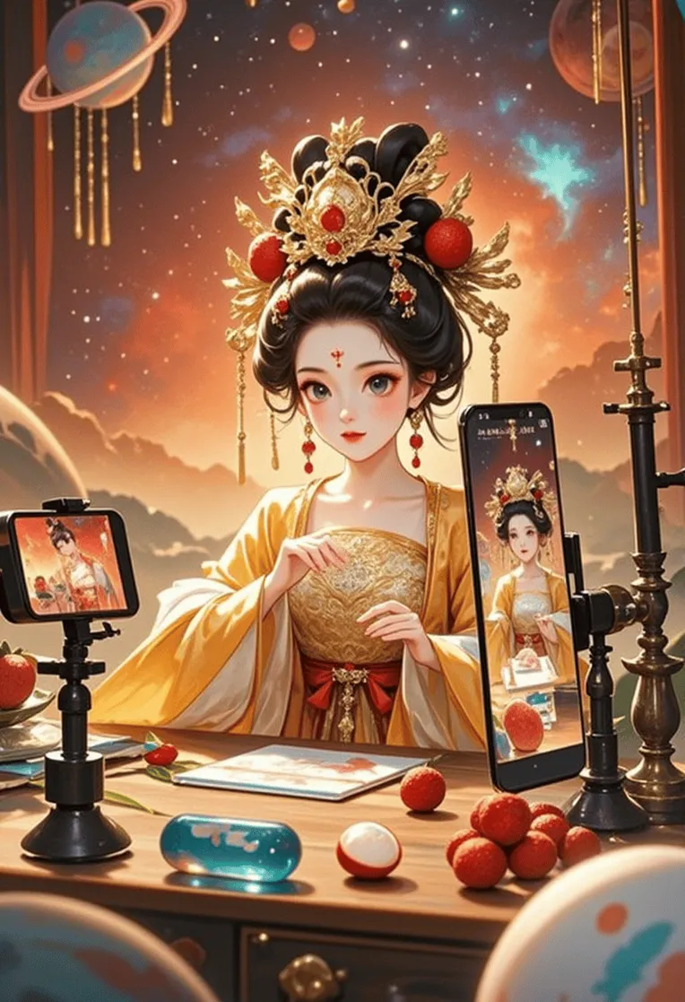 Traditional Painting Media,Girl,Style Boost,LoRA,FLUX.1