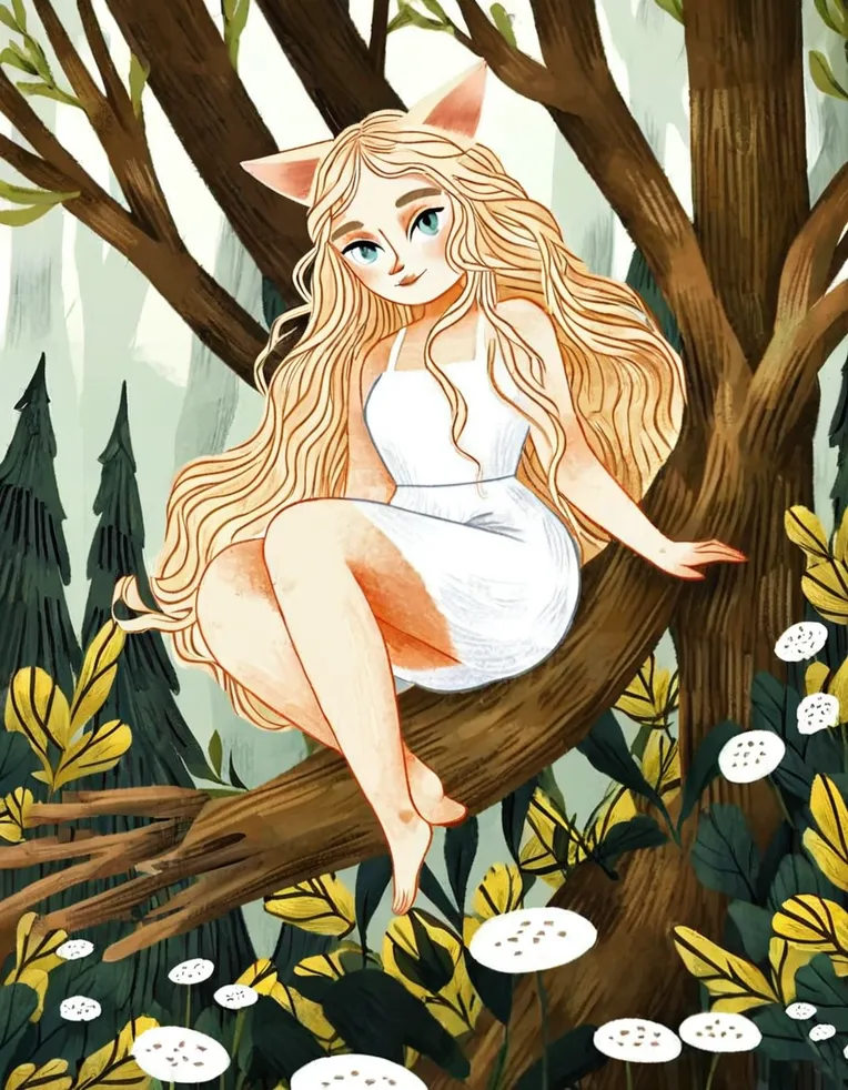 Hand-Drawn,Traditional Painting Media,Girl,LoRA,SDXL