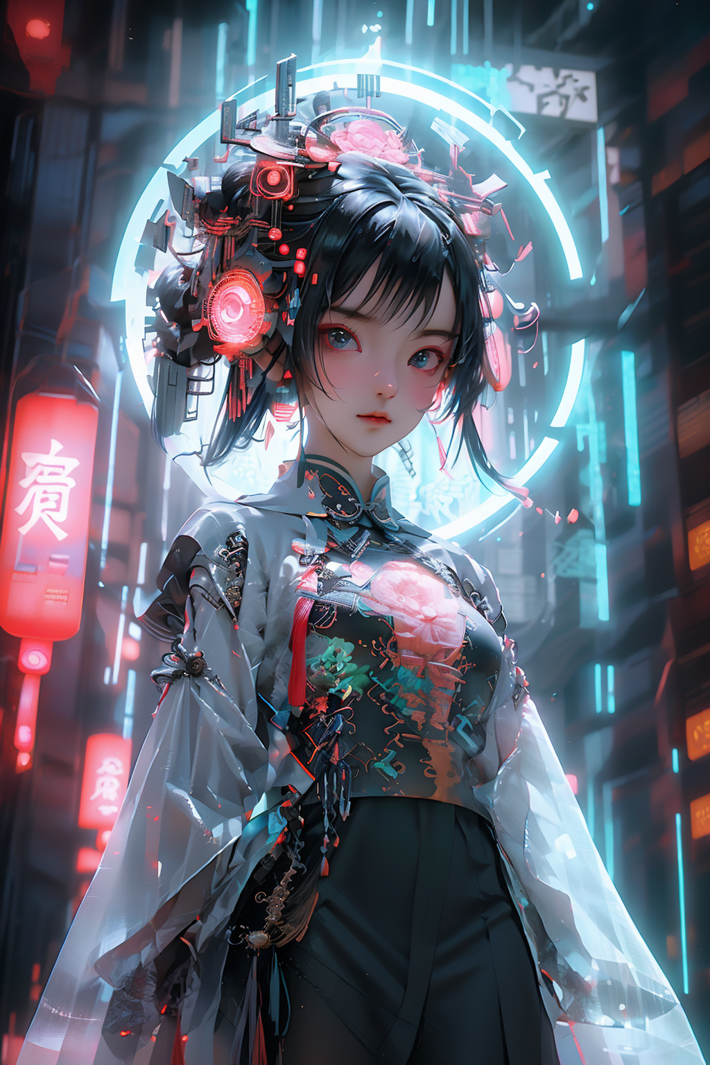 AI绘画-最新入驻 | cyberpunk_1.0 赛博朋克风 | 光效拉满-风起了-AI绘图-LiblibAI