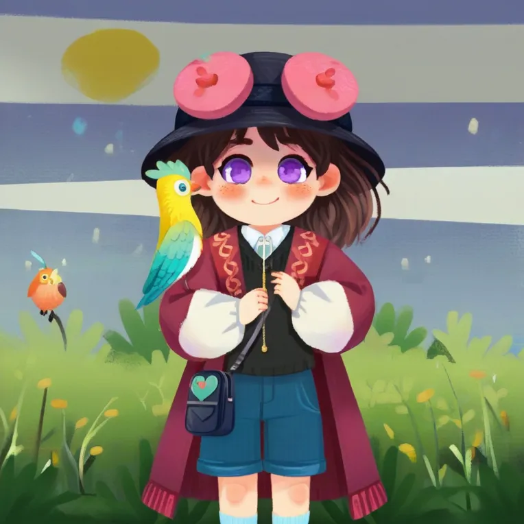 Hand-Drawn,Kids' Illustration,Girl,Checkpoint,SDXL