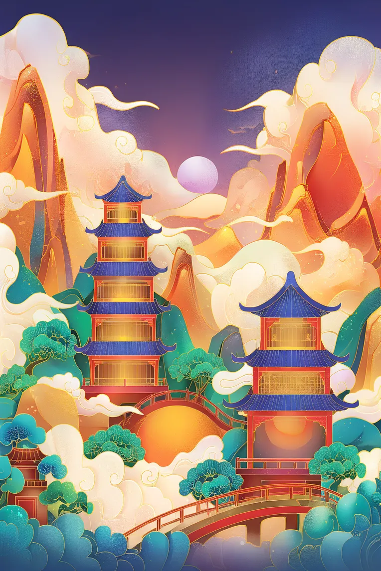 Chinese Style,Traditional Painting Media,Style Boost,Checkpoint,SDXL