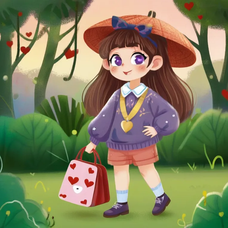 Hand-Drawn,Kids' Illustration,Girl,Checkpoint,SDXL