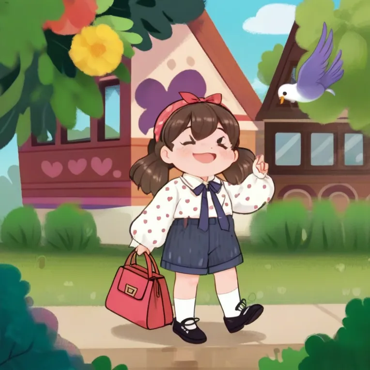 Hand-Drawn,Kids' Illustration,Girl,Checkpoint,SDXL
