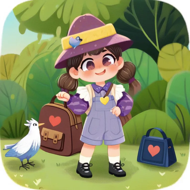 Hand-Drawn,Kids' Illustration,Girl,Checkpoint,SDXL