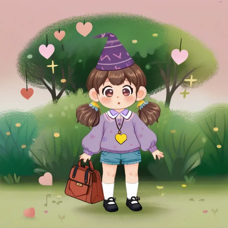 Hand-Drawn,Kids' Illustration,Girl,Checkpoint,SDXL