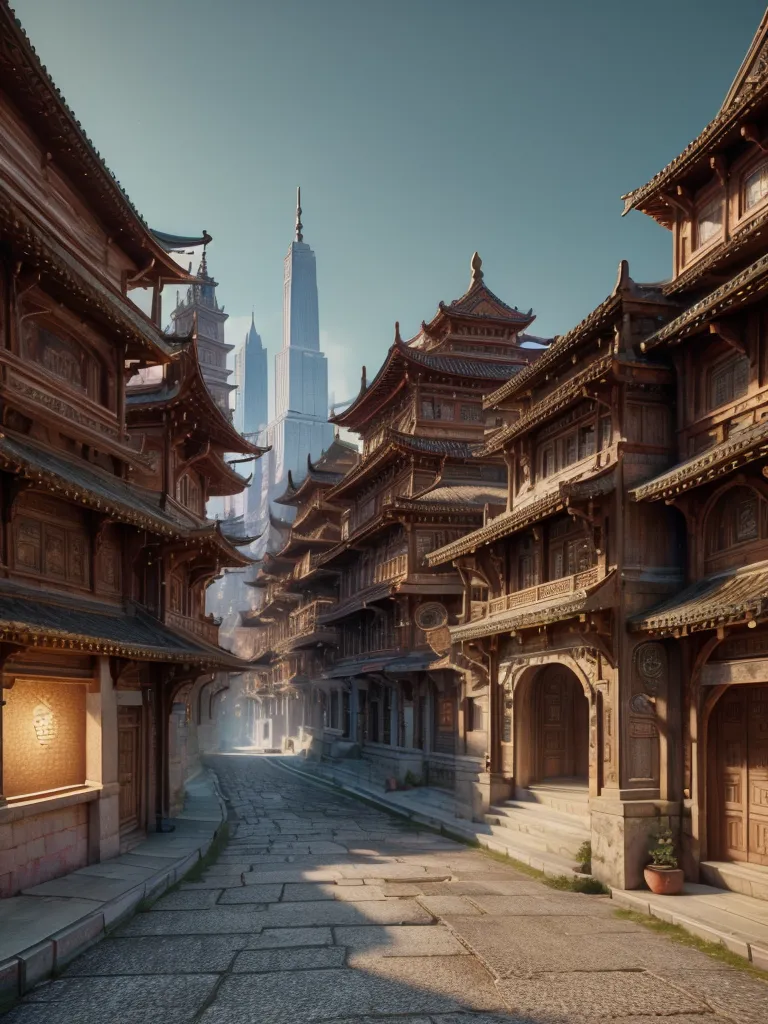 中式古建筑场景（游戏CG、真实场景均可）-LoRA-小肥一点都不肥-LiblibAI